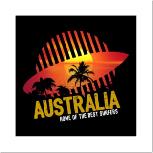 Australia Surfer Clothing, Gift, Gift Idea Posters and Art